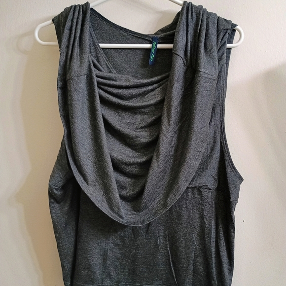Charcoal Drape Tank Top - Picture 1 of 5